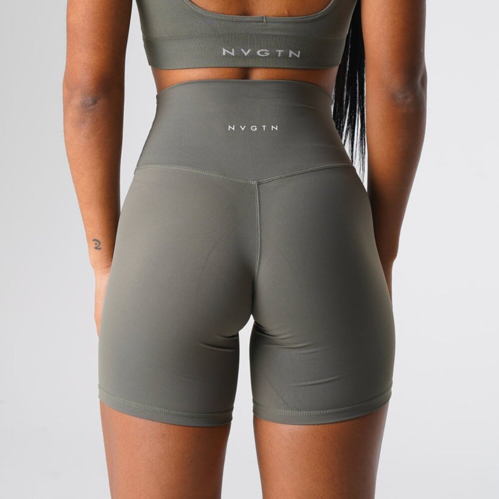 NVGTN Khaki Green Signature 2.0 Shorts